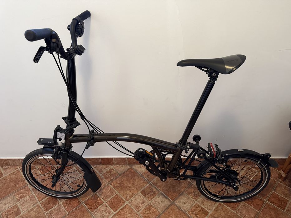Brompton C line M6L Black Laquer - doar 250 km rulati!