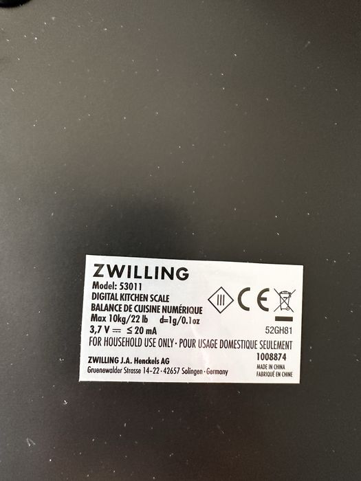 Cantar ZWILLING - ca nou+cu garantie