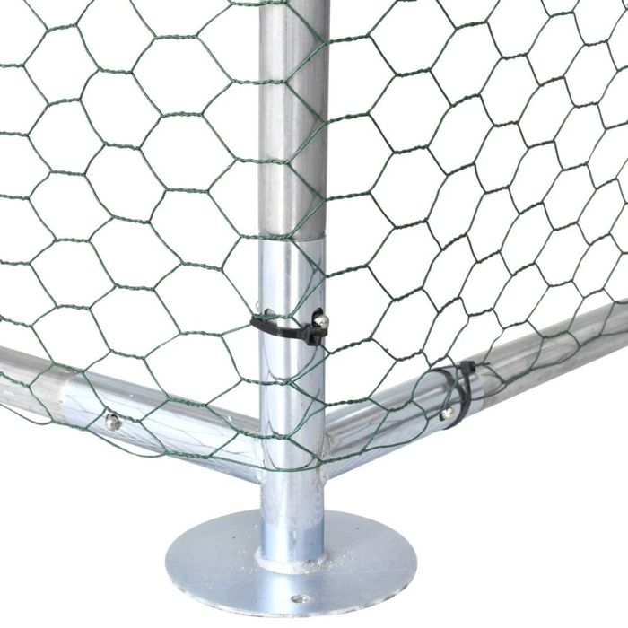 Țarc (coteț) găini din oțel galvanizat, 3x6x2 m - Livrare gratuită
