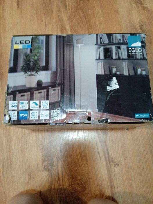 Lampadar LED Reîncărcabil EGLO MANNERA-L – Nou la cutie / IP54 Exterior-Interior