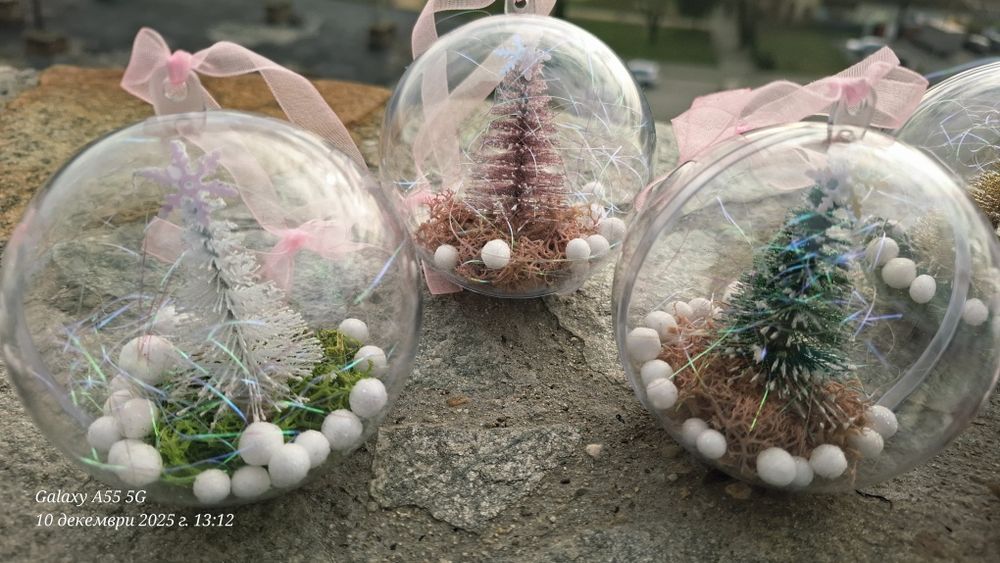 Украса за елха със скандинавски мъх