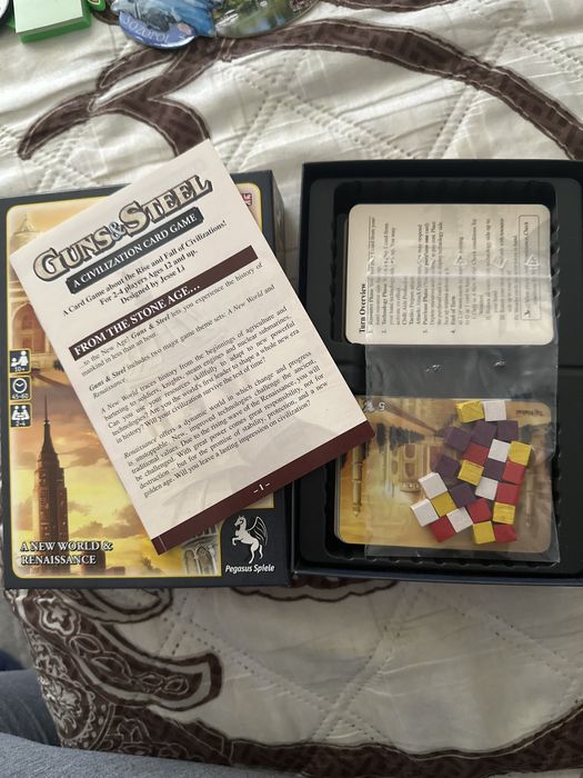 Настолна игра Guns and steel A civilization card game