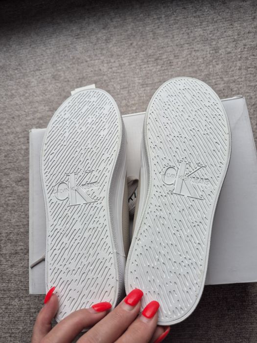 Sneakers Calvin Klein Jeans culoare Bej masura 40 Noi