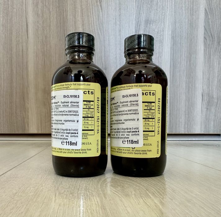 2 x First Defense 118 ml, supliment alimentar pt copii, Childlife Essentials, Secom, Noi (sigilate)