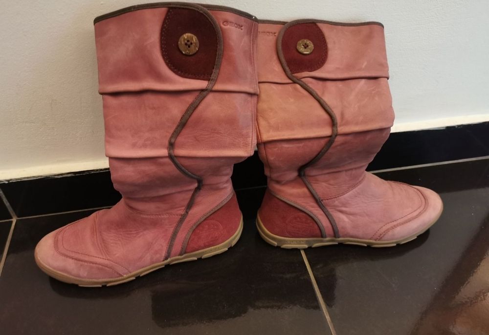 Cizme Geox piele roz  39