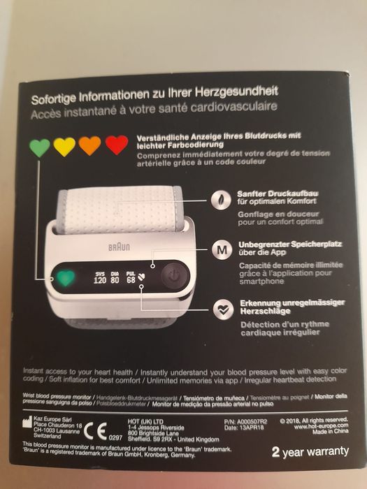 Tensiometru incheietura Braun iCkeck 7