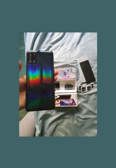 Pachet Complet: Telefon Samsung Galaxy A31 +2 Huse +5 Folii+Incarcator