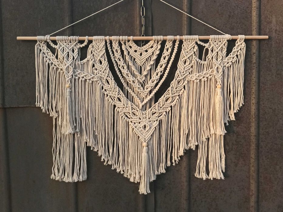 Панно макраме, декор для интерьера