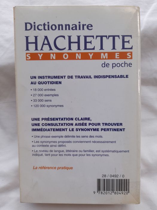 Dictionnaire des synonymes