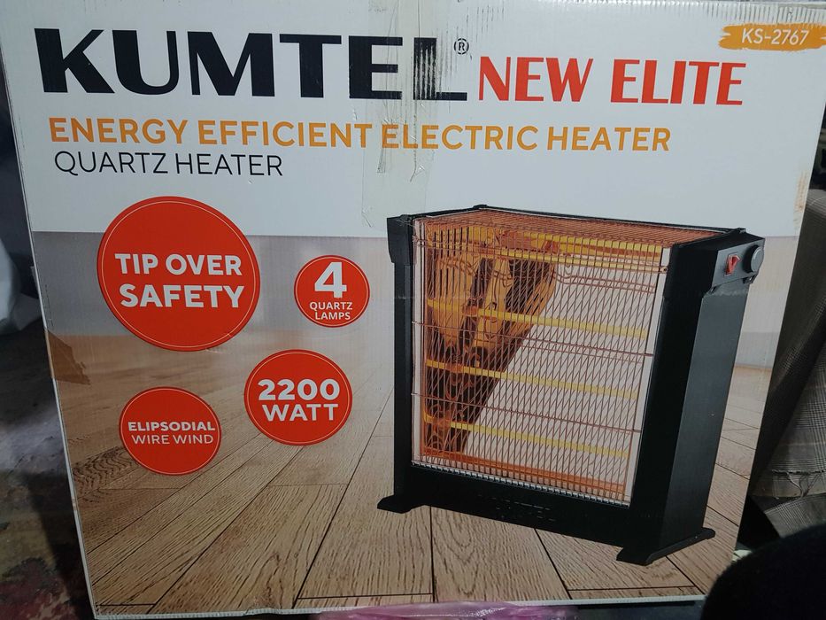 Kumtel Elite New Elite- căldură radiantă cuarț cu termostat.