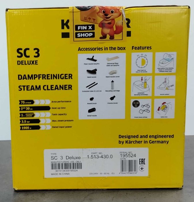 Aparat de curatat cu abur Karcher SC 3 Deluxe [#10664#]