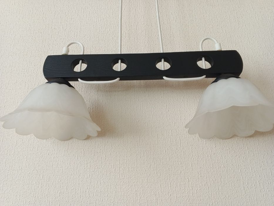 Люстры двухрожковые.