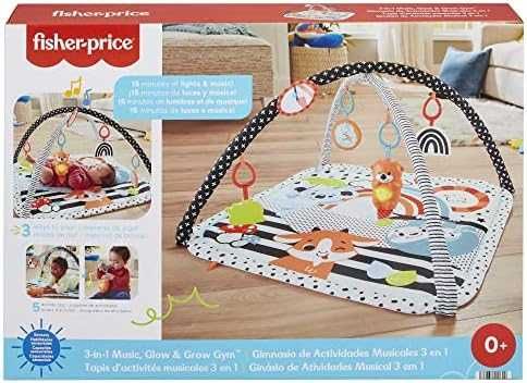 Нов Fisher-Price комплект сензорна игра 3 в 1 за новородени със светлини и звуци