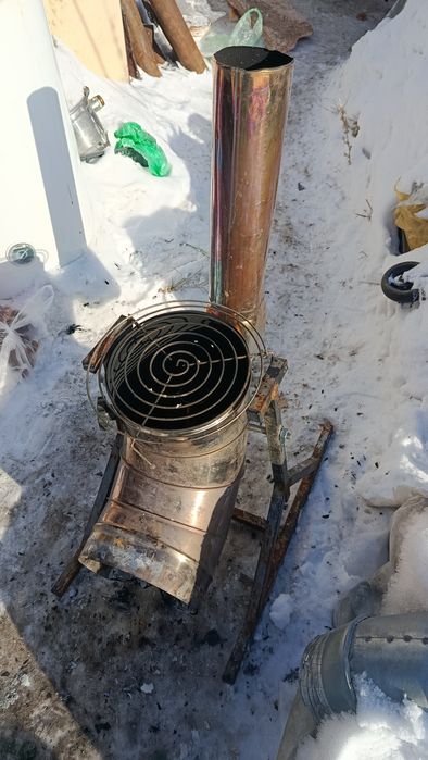 Печка для приготовления на дровах