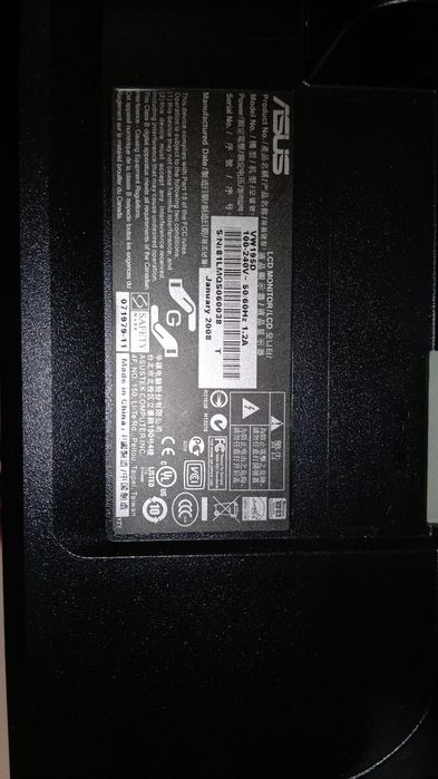 Monitor LCD Asus VW195D 19"