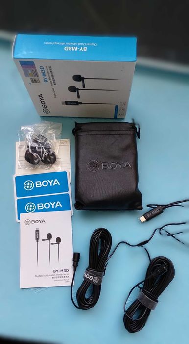 Професионални микрофони BOYA WMic5 - ултра комп. стрийм, подкаст, live