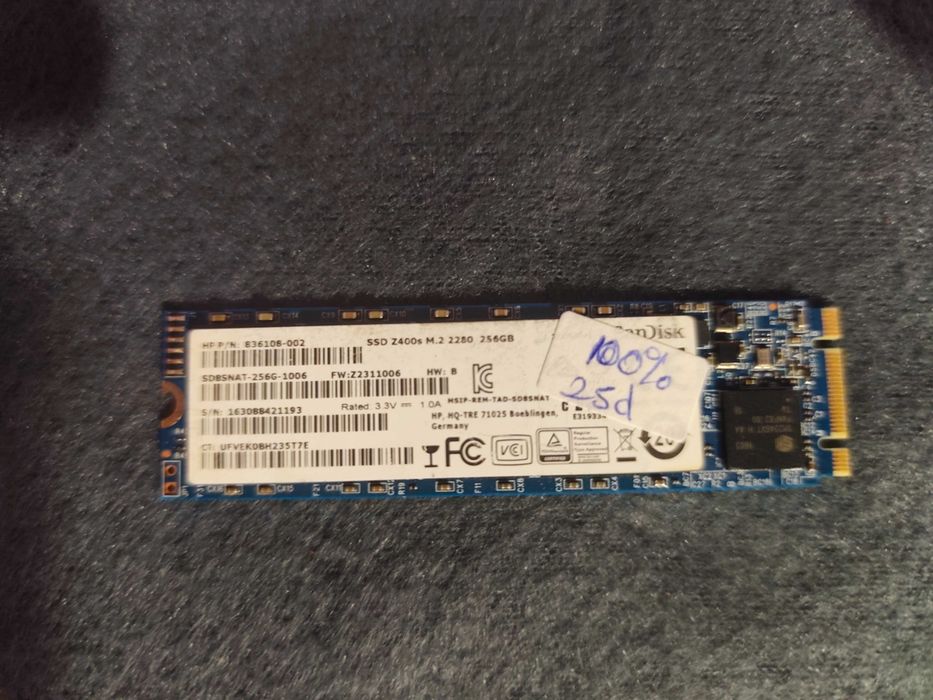 SSD SanDisk Z400s 256GB M.2 SATA 2280 – Testat