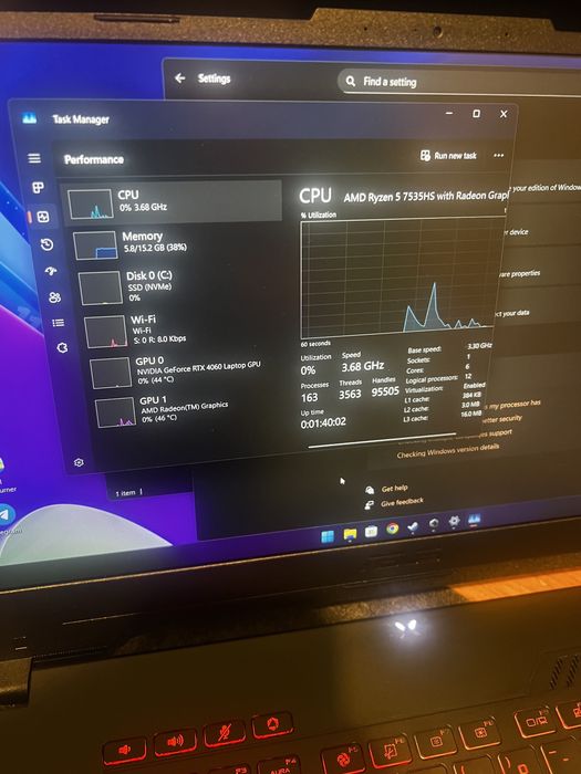 Asus TUF A15 FA507 | RTX 4060 | AMD Ryzen 5 7535HS