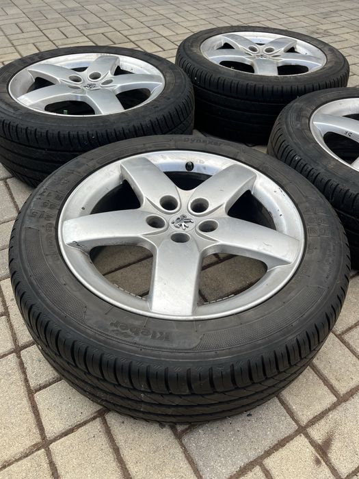Jante aliaj si cauciucuri vara Peugeot 407 215/55/R17