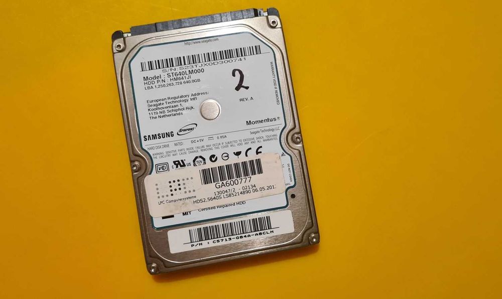2.HDD Hard Disk Laptop Samsung/Seagate 640Gb 5400rpm 8MB SATA II
