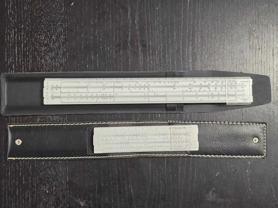Set Rigle de calcul Logarex 25xm si Nummi 13cm