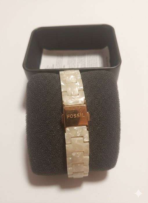 Ceas Damă Fossil Stella ES2864 – Alb Perlat & Rose Gold
