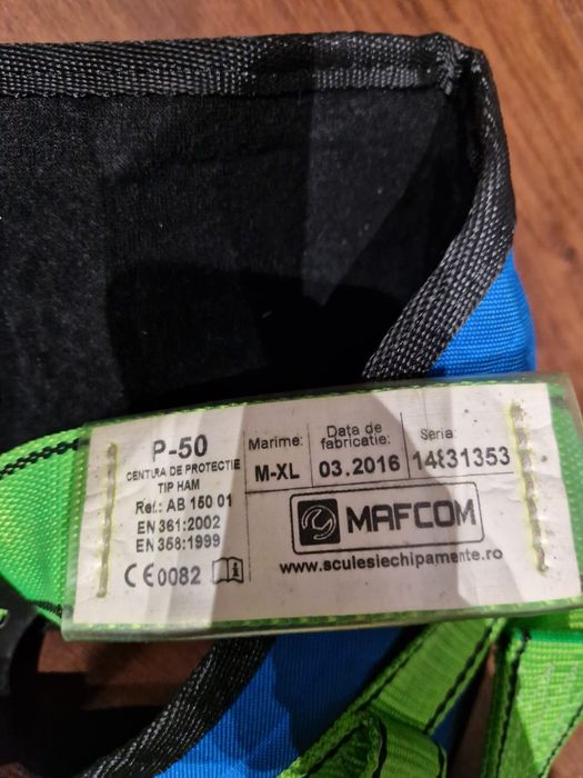 Centura alpinism ham protectie cordelina noua nefolosita,full echipata