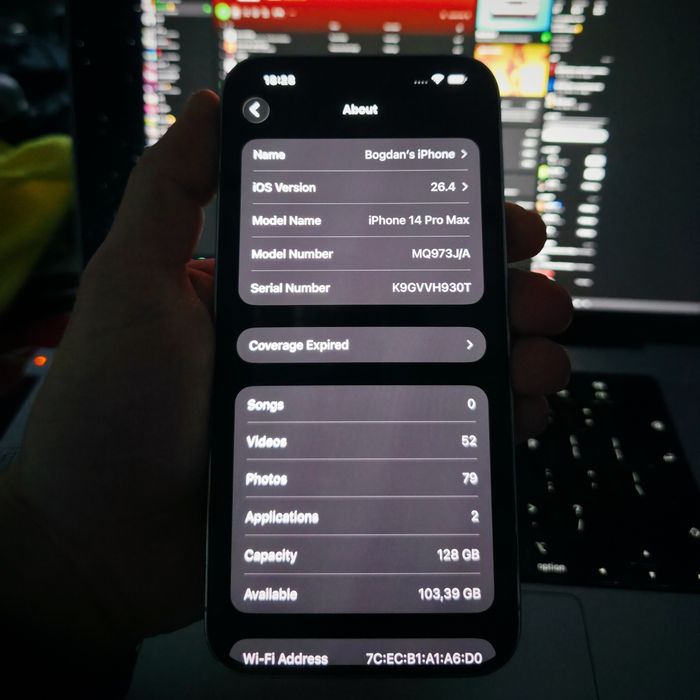 Iphone 14 Pro Max (128GB - 85%)