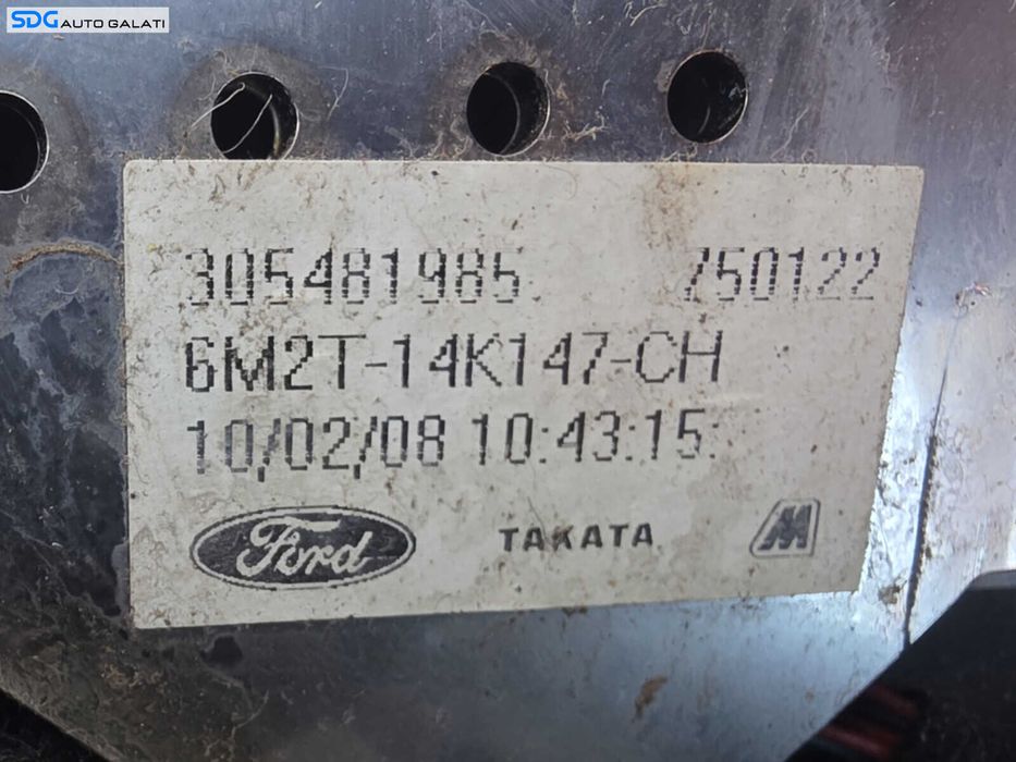 Volan 4 Spite cu Comenzi FARA Airbag Ford S Max 2006 - 2014 Cod 7S71-3600-JB 6M2T-14K147-DG 6M2T-14K147-CH [K5206]