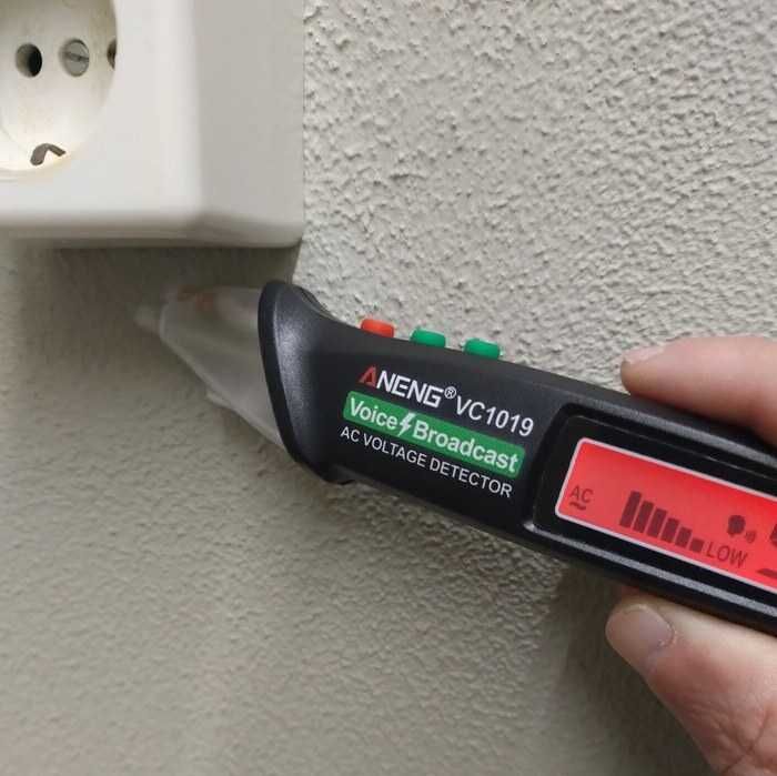 Детектор за напрежение и откриване на кабели, безконтактен фазомер