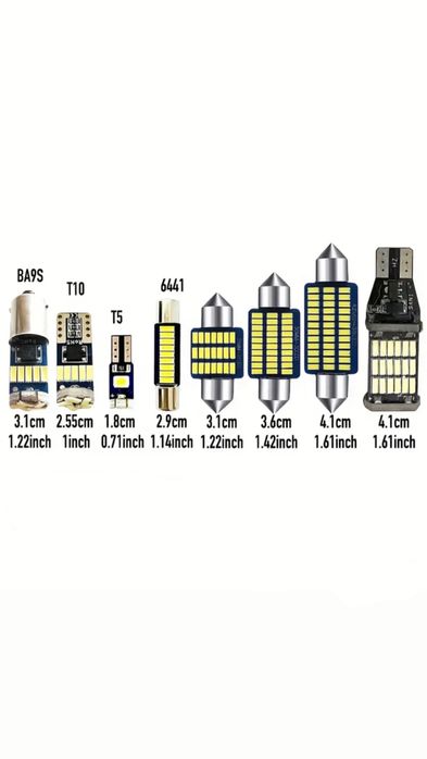 Комплект интериорни Led крушки VW Golf 5/6