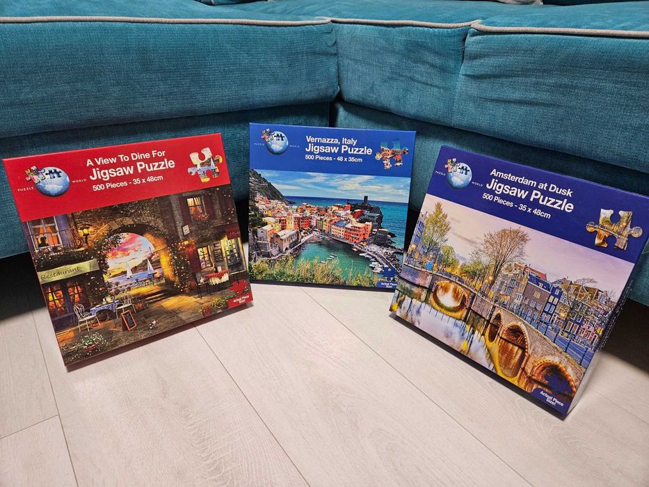 Продавам пъзели 500, 1000 части