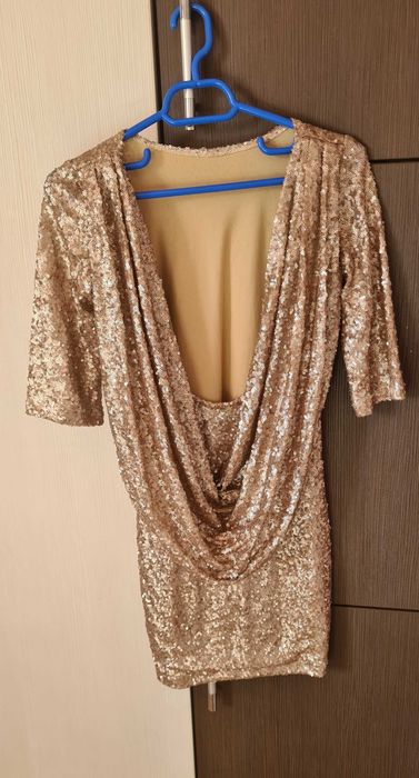 Rochie paiete "gold"