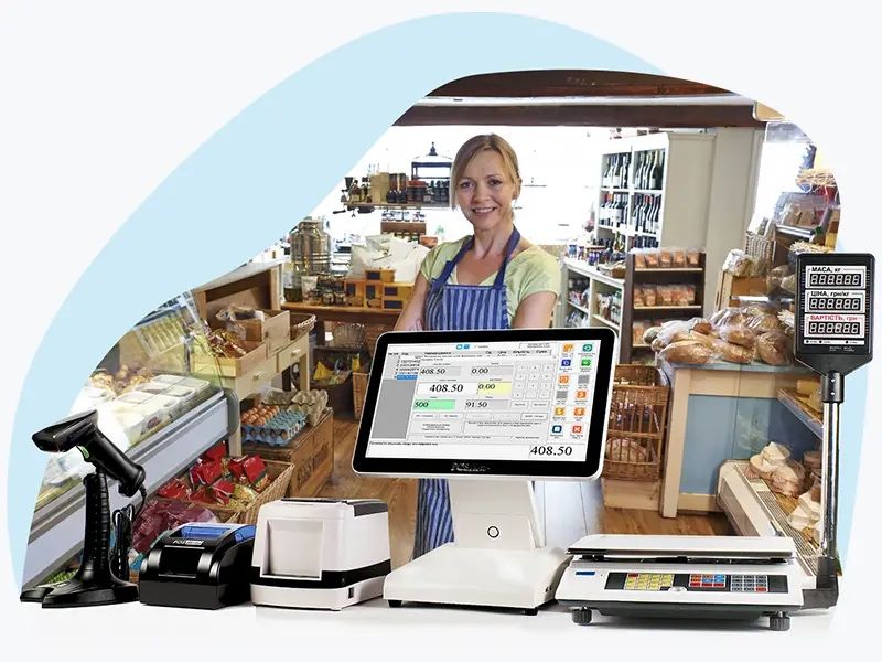 Monoblok Моноблок касса аппарат Dokon uchun Fast-Fud uchun