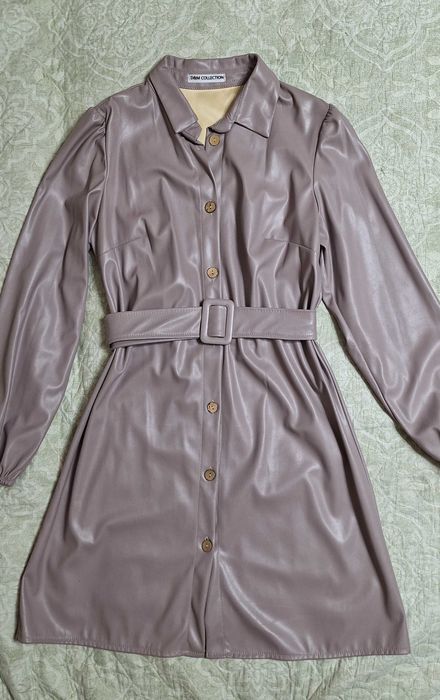 Платье из экокожи 42 размер