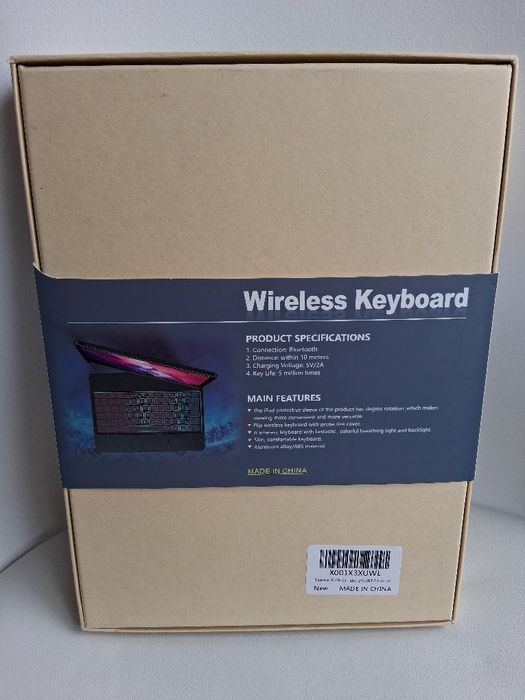 Nou:Husa cu tastatura ipad 9th keyboard rotativa