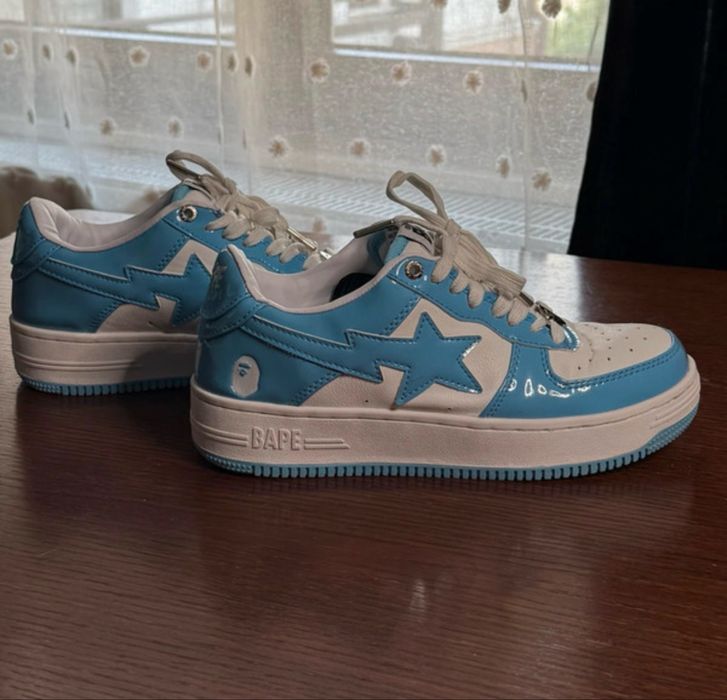 Adidasi BAPE baby blue