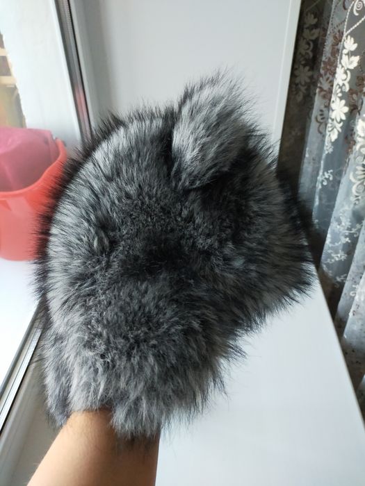 Меховая шапка для девочки