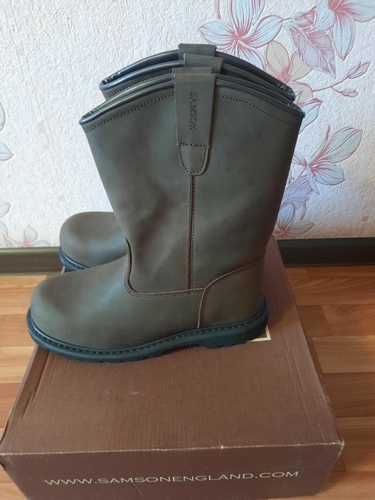 Сапоги рабочие кожаные (Англия)