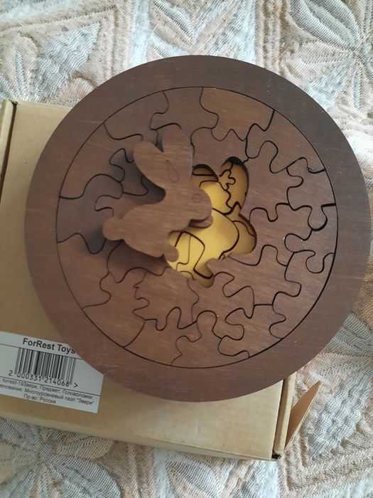 Деревянный многоуровневый пазл