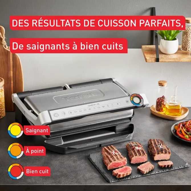 Gratar electric TEFAL OptiGrill+ XL GC728D10, 2000W, 9 programe