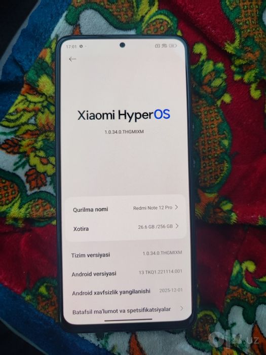 Redmi note 12 pro 8/256