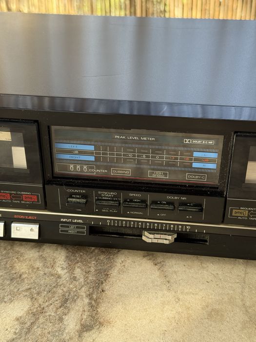 Fisher deck stereo dublu casetofon