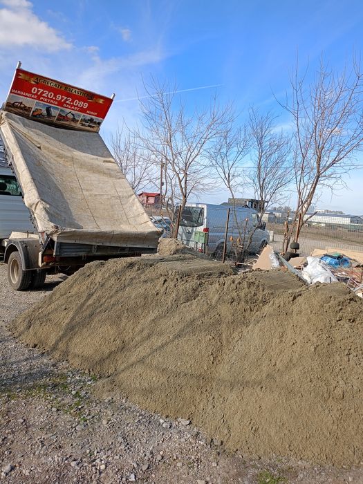 Agregate balastiera,nisip,amestec,piatra,pamant