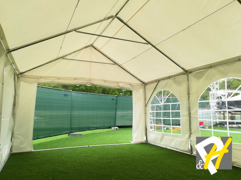 Шатра 4X6 м PROFESSIONAL - 50мм тръби, 100% водоустойчив PVC 550 гр/м2
