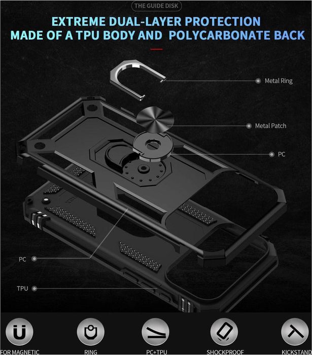 Удароустойчив кейс ringcase за apple iphone 17 pro max - супер защита