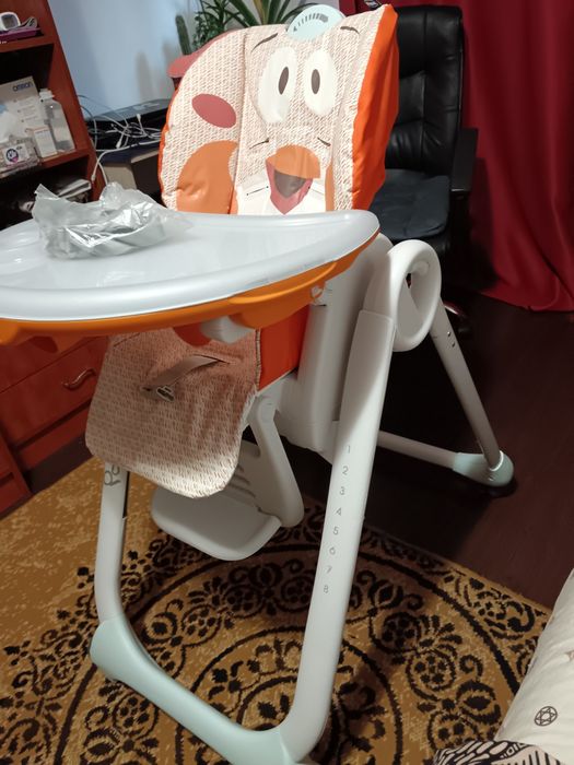 Scaun masa  Chicco Polly 2 Start "Fancy Chicken"