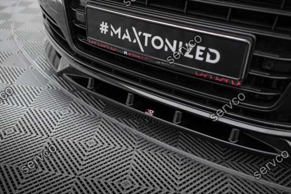 Prelungire splitter bara fata Audi A8 D4 Facelift 2013-2017 v2 Maxton