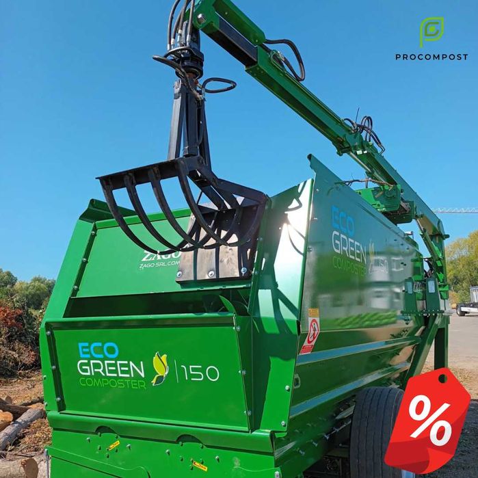 Tocător crengi și materiale vegetale Zago 9m3 / 15m3