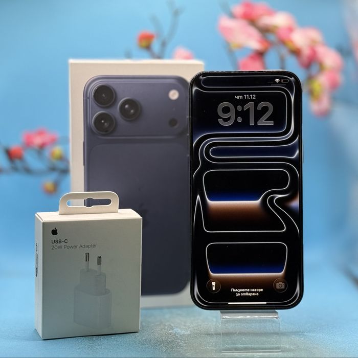 ГАРАНЦИОНЕН!!! Apple iPhone 17 Pro Max, 256GB, 5G, Deep Blue